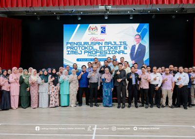 Kursus Pengurusan Majlis, Protokol, Etiket Dan Imej Profesional Warga&nbsp;<span class=