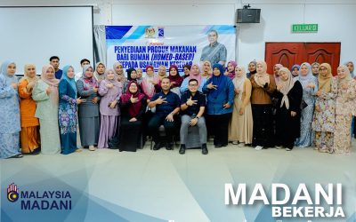 Memperkasa Usahawan&nbsp;KESEDAR Melalui Kursus Penyediaan Produk Makanan Dari Rumah (Home Based)