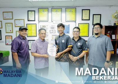 Majlis Penyampaian Sijil Tamat Kursus Automative Metal Parts Manufacturing TVET@KESEDAR Tahun 2026